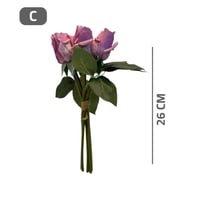 باقة صغيرة ورد جوري صناعي