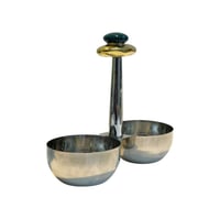 صحن مكسرات مقسم مسكة ذهبي