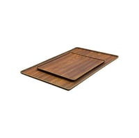 طوفريه فايبر لون خشبي مستطيل