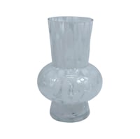 فازة زجاج (أبيض/أسود) كلاسيكي