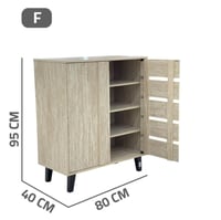 دولاب احذيه صغير خشب بابين