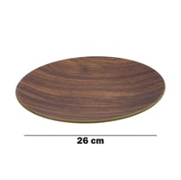 صينية تقديم خشبية دائرية من خشب الجوز، صينية تقديم...