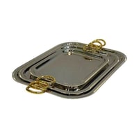 طقم صواني تقديم فضى