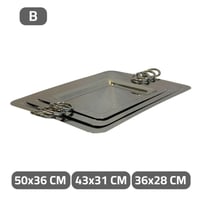 طقم صواني ستانلس