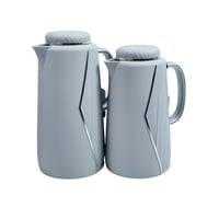 طقم ترامس فايبر خط فضي 1.0+1.3 لتر