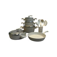 طقم قدور جرانيت 18 قطعة