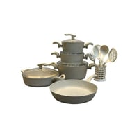 طقم قدور جرانيت 18 قطعة