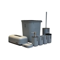 طقم حمام بلاستيك 8 قطع