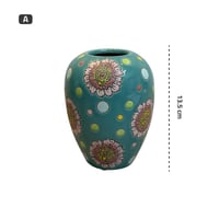 فازة سيراميك رسوم يدوية صيني 13.5 سم