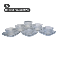 صحون حلا زجاج