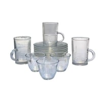 طقم ضيافة شاي وقهوة زجاج