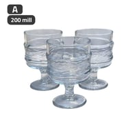 كاسات ايس كريم بقاعدة زجاج