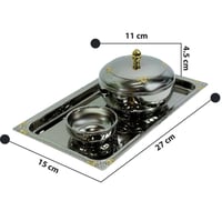 طقم تمرية ستانلس ستيل 11 سم