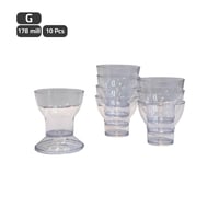 كأس حلا بلاستيك شفاف