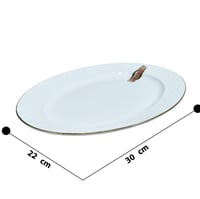 سرويس سيراميك أبيض مذهب الأطراف