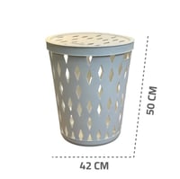 سلة غسيل بلاستيك مدور