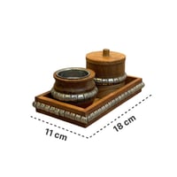 طقم مبخرة خشب ستايل هندي