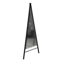 مراية ارضية مثلثة بإطار خشبي