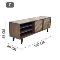 طاولة شاشات بلازما أشكال هندسية