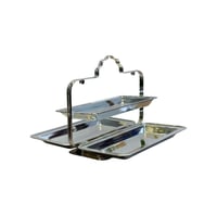 ستاند تقديم قابل للطي ستيل مستطيل