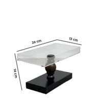 صحن كيك وضيافة بقاعدة