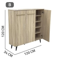 دولاب أحذية 3 أبواب