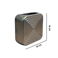 فازة سيراميك فضي