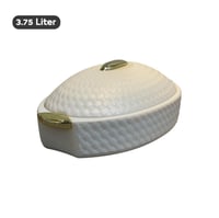 حافظة طعام فايبر صحن سيراميك