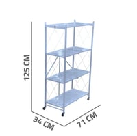 رف تخزين 4 رف قابل للطي