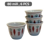 طقم فناجين غضار