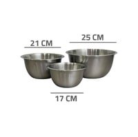 طقم زبادي ستيل 3 قطع