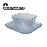 صحون حلا زجاج