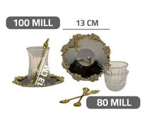 اطقم قهوه وشاي ستيل وردة