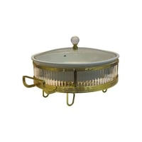 صحن سيراميك مع سخان دائري