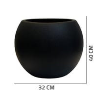 مركن دائري بلاستيك اسود