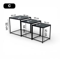 طاولات خدمة خشب مربع