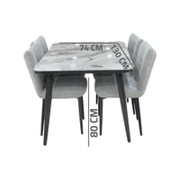 طاولة طعام رخام رصاصى