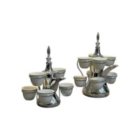 حامل فناجين ستيل شكل دلة