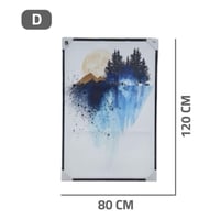 لوح جداريه فخمه 80*120 بدون اطار