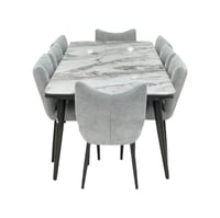 طاولة طعام رخام رصاصى