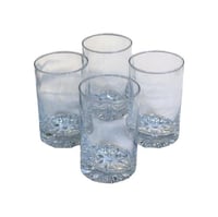 كاسات شفافة زجاج 4 قطع