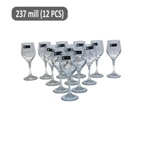 طقم كاسات زجاج 12 قطعة