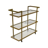 عربات تقديم فخمة 3 رف كبير