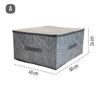 صندوق قماشي للتخزين بغطاء