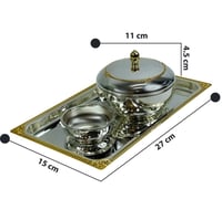 طقم تمرية ستانلس ستيل 11 سم