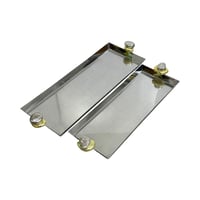 طوفريات تقديم ستيل مقابض تصميم حجر ذهبي فضي