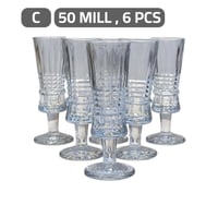 كاسات عصير فخمة مع قاعدة 50 مل