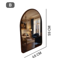 مرايا جدارية خشبية