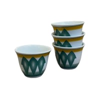 طقم فناجين غضار