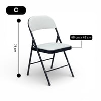 كرسي مفرد بوكليه قابل للطي